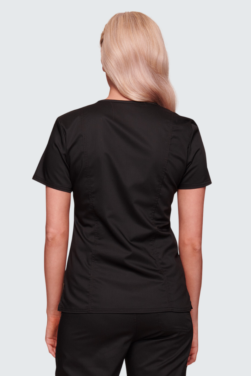 Cherokee Core Stretch Ladies Mock Wrap Top