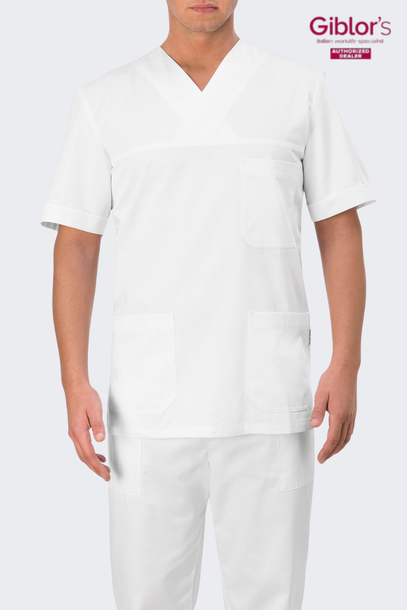 Unisex Alberto Luxsatin Regular Fit Scrub Top