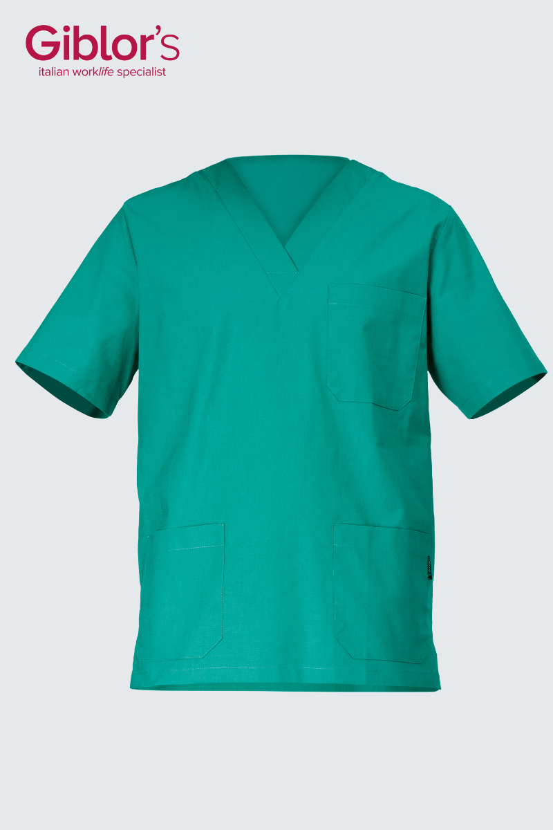 Unisex Piero Cotton Slim Fit Scrub Top